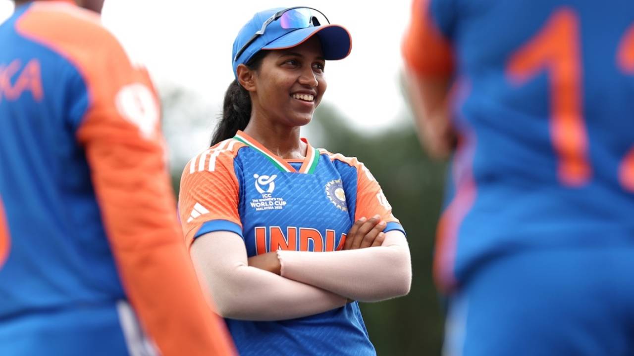 India U-19 captain Niki Prasad is all smiles, India vs South Africa, Women's Under-19 T20 World Cup warm-ups, Malaysia, January 15, 2025