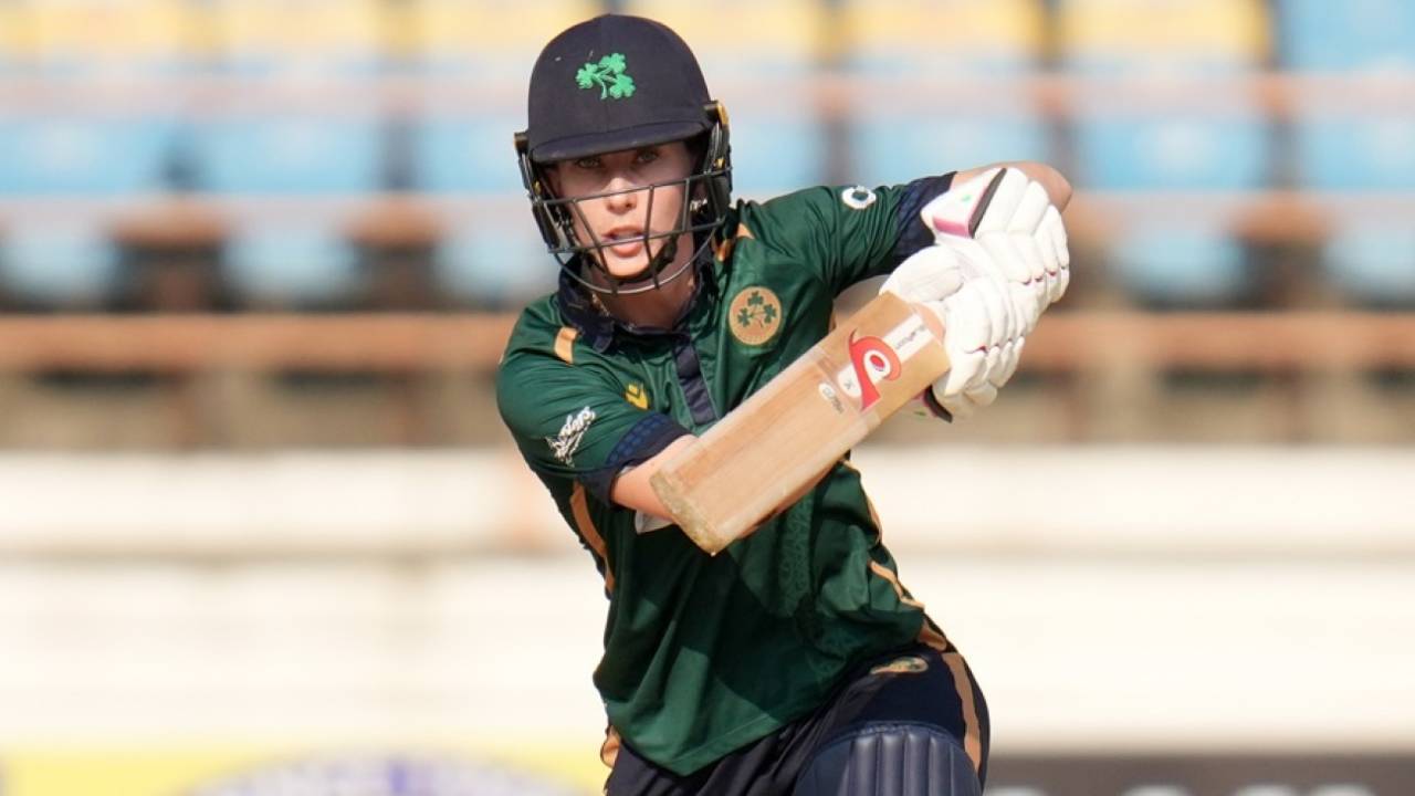 Orla Prendergast made 36, India vs Ireland, 3rd ODI, Rajkot, January 15, 2025