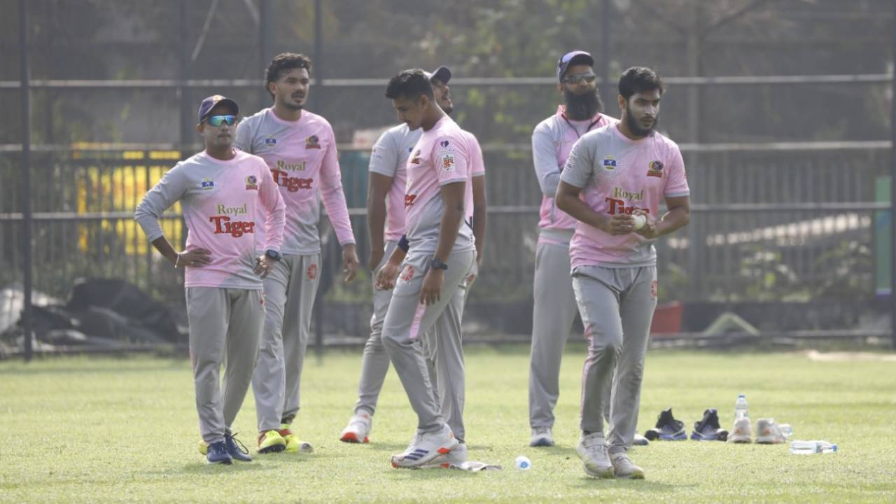 Durbar Rajshahi's players train in Sylhet, January 5, 2025