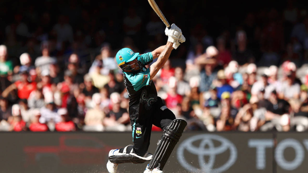 Jack Wood hit three consecutive sixes, Melbourne Renegades vs Brisbane Heat, BBL, Marvel Stadium, January 18, 2025