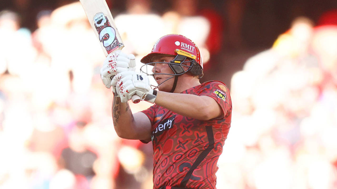 Josh Brown crunched 32 off 11 balls, Melbourne Renegades vs Brisbane Heat, BBL, Marvel Stadium, January 18, 2025