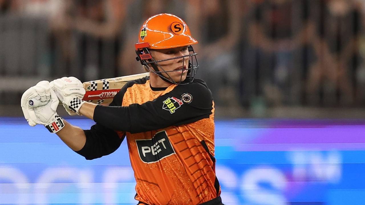Cooper Connolly smashed an unbeaten 39 off 21, Perth Scorchers vs Adelaide Strikers, BBL, Optus Stadium, January 18, 2025