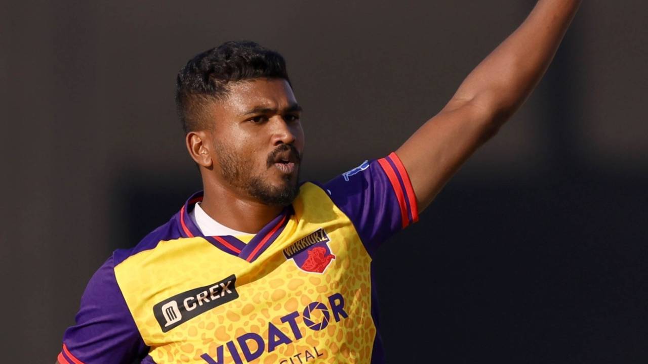 Dilshan Madushanka had Muhammad Waseem caught behind, Sharjah Warriorz vs MI Emirates, ILT20, Sharjah, January 19, 2025