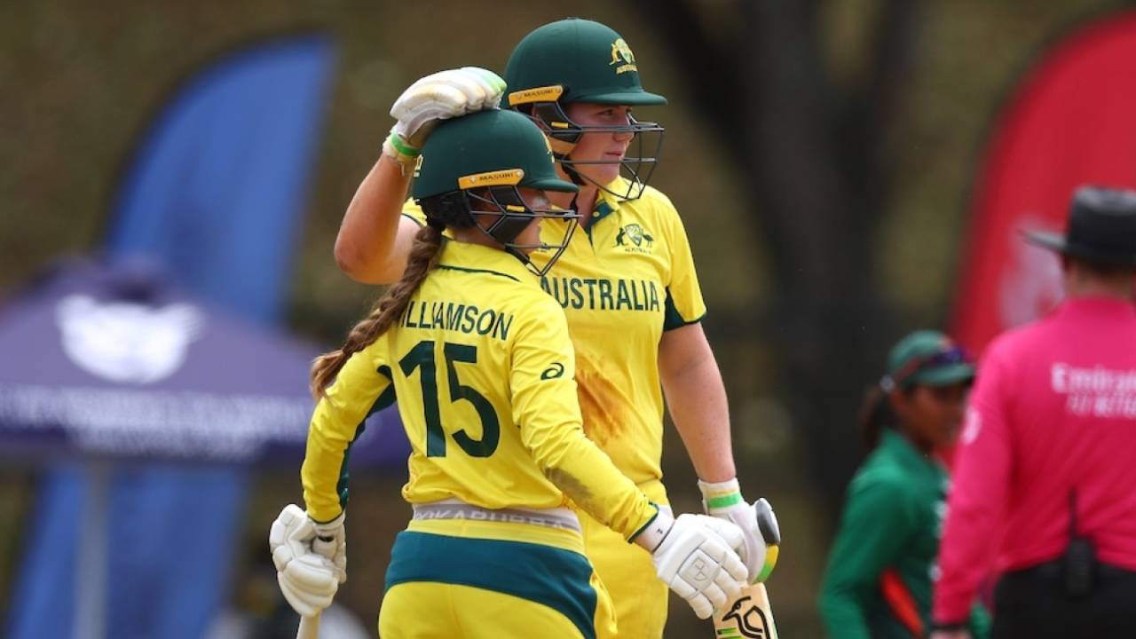 Ella Briscoe and Tegan Williamson took Australia to victory, Australia vs Bangladesh, Women's Under-19 T20 World Cup, Bangi, Malaysia, January 20, 2025