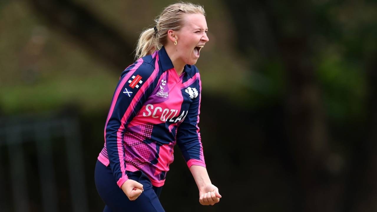 Maise Maceira took a five-wicket haul, Nepal vs Scotland, Women's Under-19 T20 World Cup, Bangi, January 20, 2025