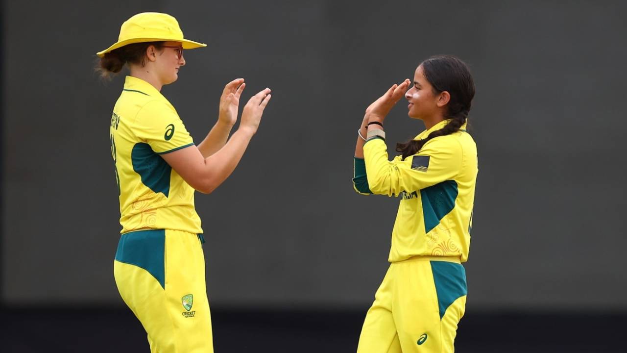 Juliette Morton and Hasrat Gill picked up two wickets apiece, Australia vs Nepal, Under-19 Women's T20 World Cup, Bangi, January 22, 2025
