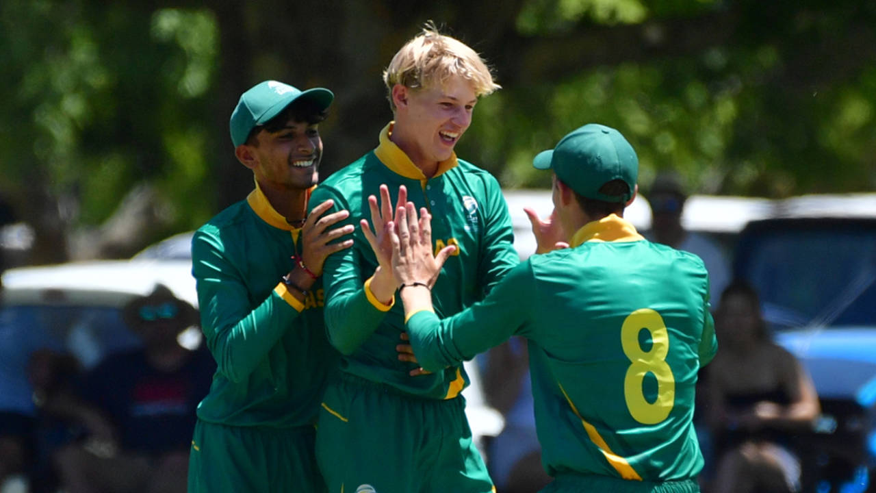 Daniel Bosman impressed for South Africa, South Africa Under-19s vs England Under-19s, 3rd Youth ODI, Paul Roos Gimnasium, Stellenbosch, January 22, 2025