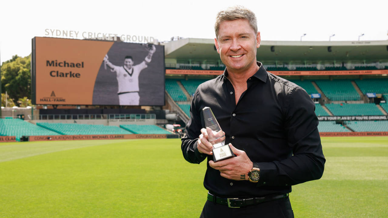 Michael Clarke was inducted to the Australian Cricket Hall of Fame, Sydney, January 23, 2025