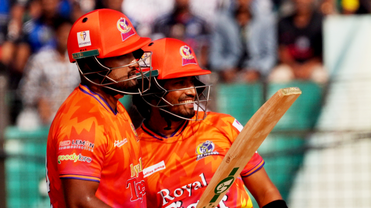 Yasir Ali and Anamul Haque added 76 runs off 50 balls for the fourth wicket with the former smashing a quick fifty, Rangpur Riders vs Durbar Rajshahi, BPL 2025, Chattogram, January 23, 2024
