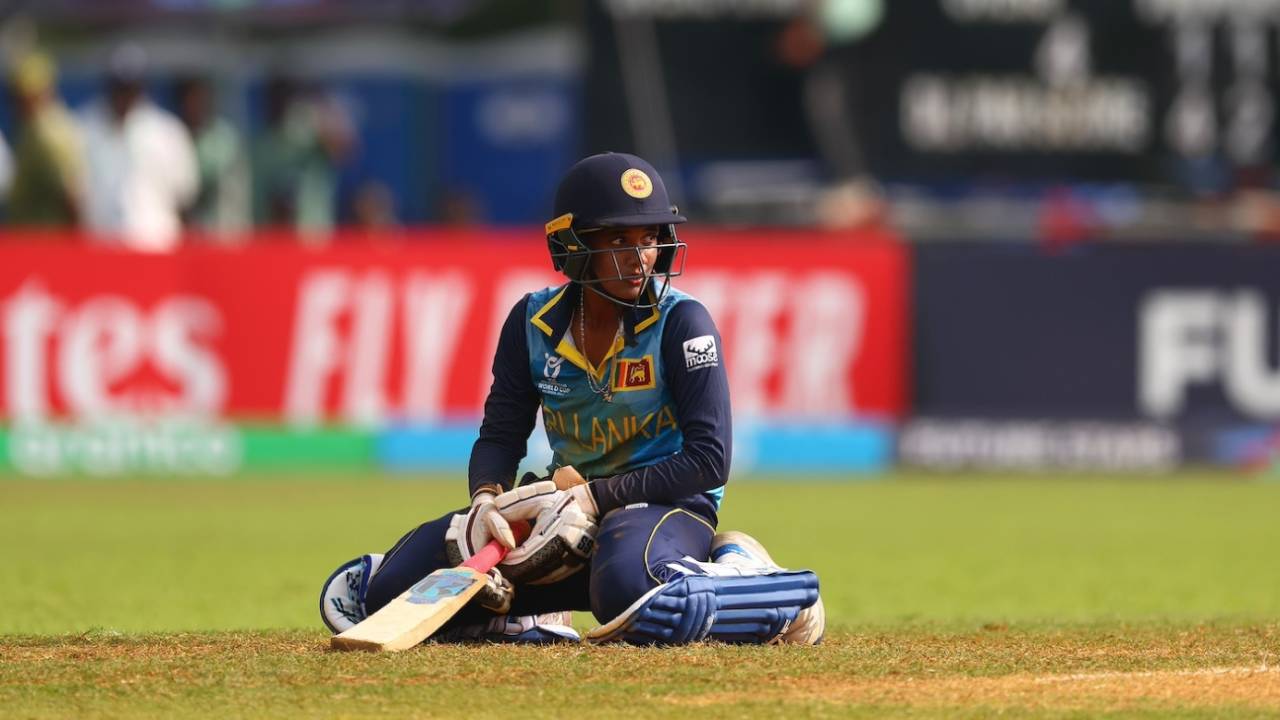 Manudi Nanayakkara was run out to add to Sri Lanka's woes, India vs Sri Lanka, Women's Under-19 T20 World Cup 2025, Kuala Lumpur, January 23, 2025