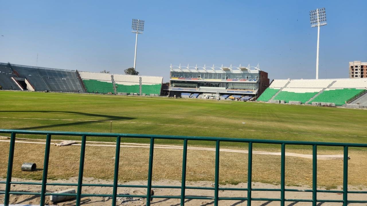 Preparations in full swing at the Gaddafi Stadium ahead of the Champions Trophy, Lahore, January 23, 2025