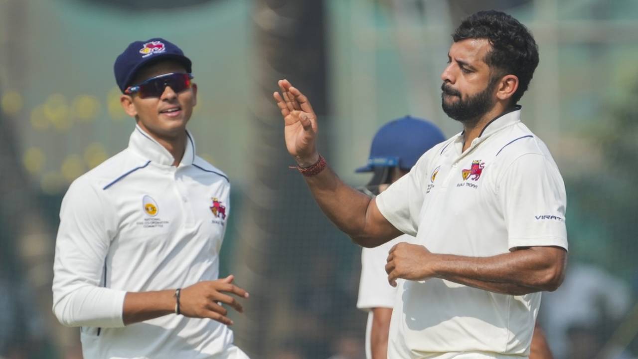 Mohit Avasthi finished with six wickets in the match, Mumbai vs Jammu and Kashmir, Sharad Pawar Cricket Academy, day 3, Ranji Trophy, January 25, 2025