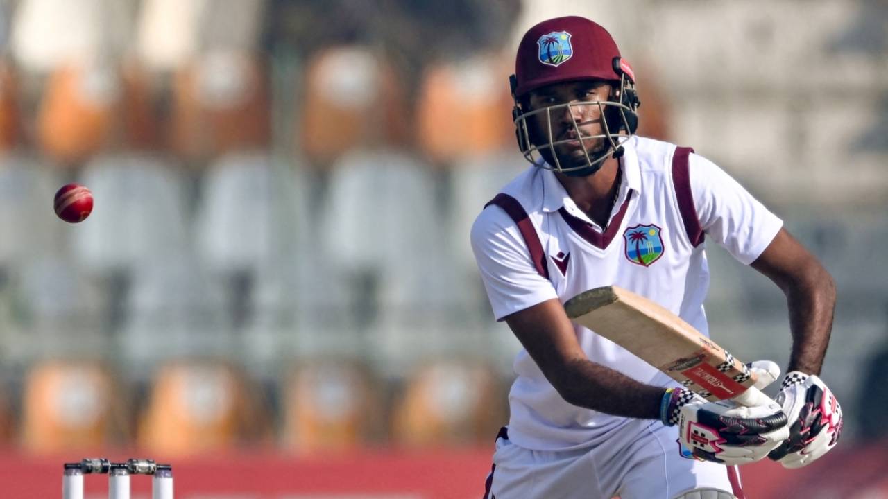 Kraigg Brathwaite gave West Indies a positive start in their second innings, Pakistan vs West Indies, 2nd Test, 2nd day, Multan, January 26, 2025