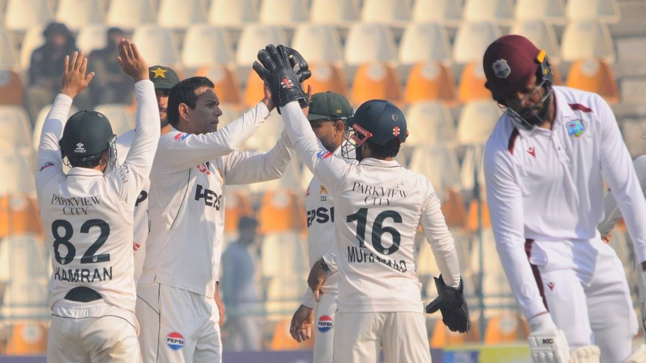 Noman Ali got rid of Mikyle Louis, Pakistan vs West Indies, 2nd Test, 2nd day, Multan, January 26, 2025