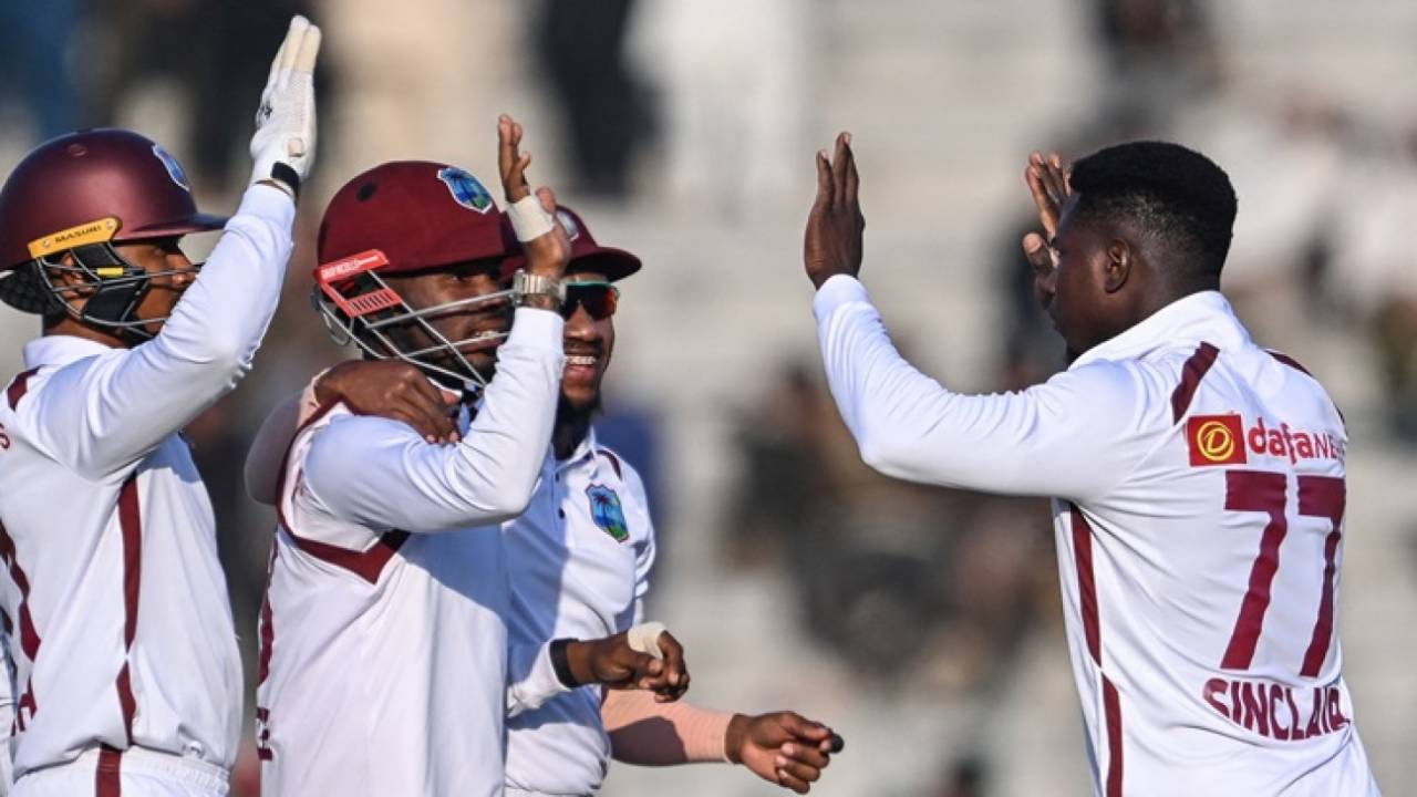Kevin Sinclair had Babar Azam caught at the stroke of stumps, Pakistan vs West Indies, 2nd Test, 2nd day, Multan, January 26, 2025