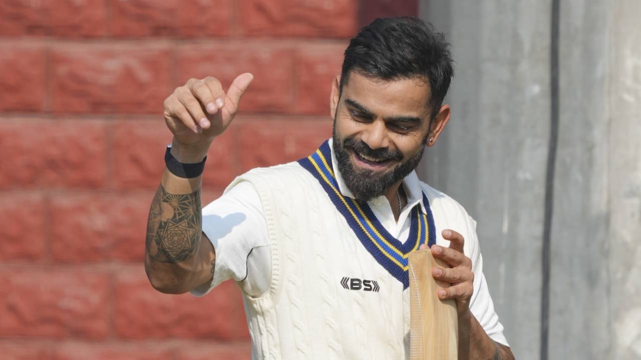 Virat Kohli looked in a good mood in the Delhi nets, Delhi, January 28, 2024