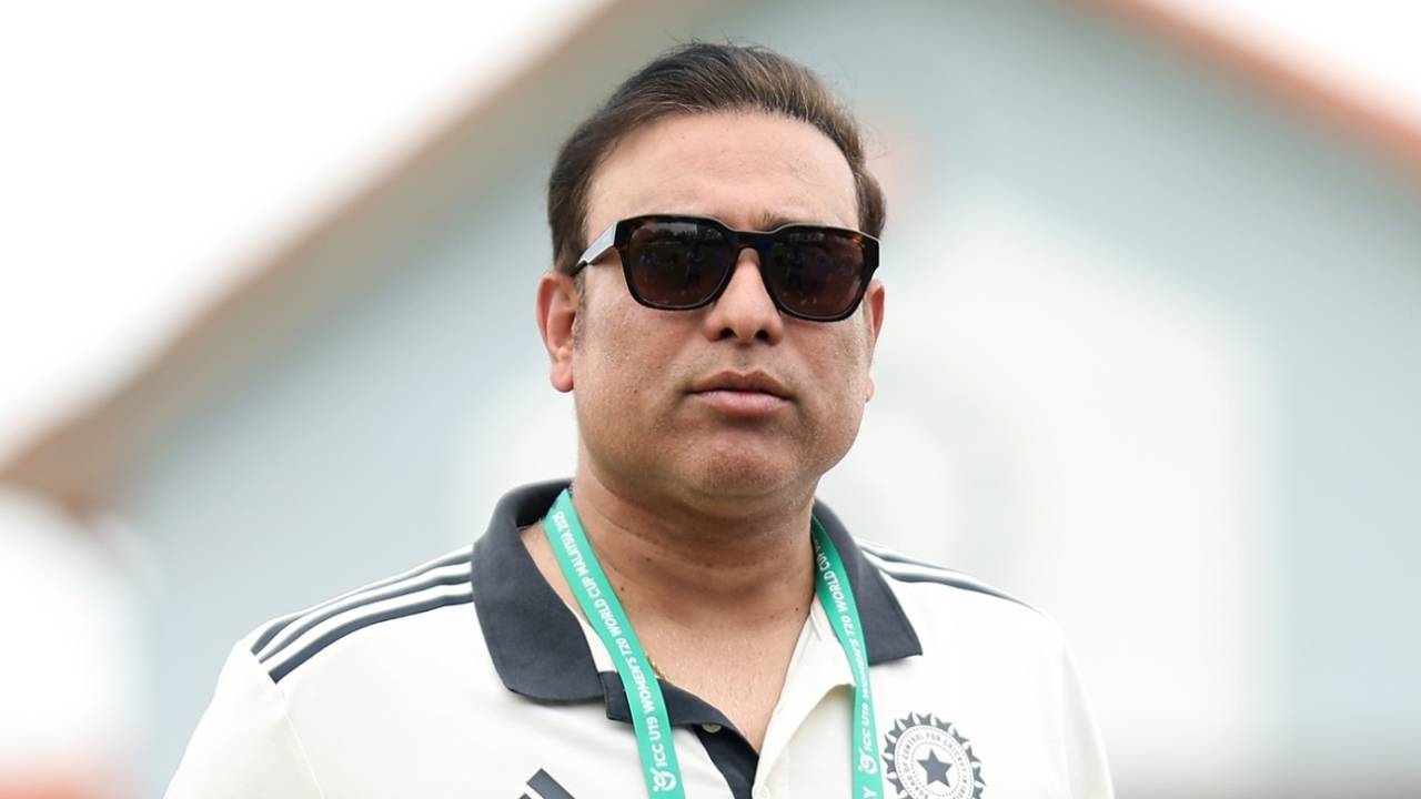 Head of the NCA VVS Laxman watches India beat Scotland, India vs Scotland, Group 1 Super Six, ICC Under-19 Women's T20 World Cup, Kuala Lumpur, January 28, 2025