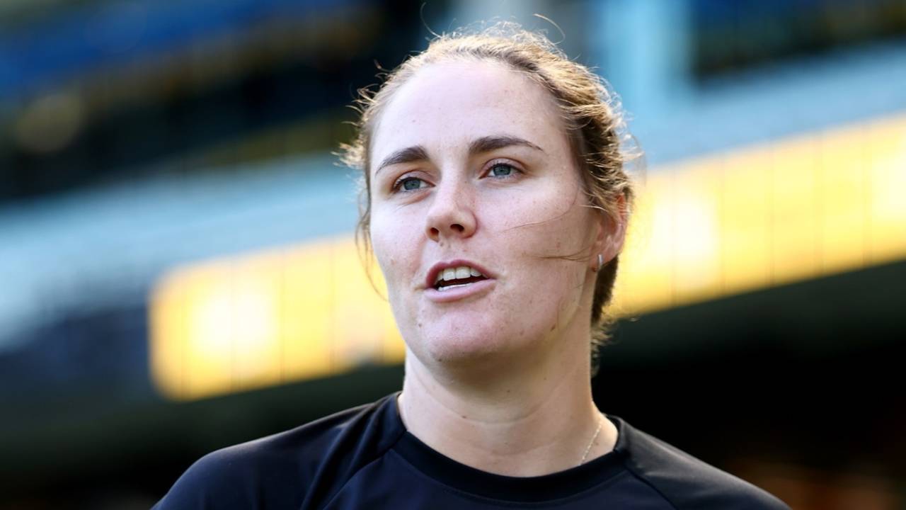 Nat Sciver-Brunt addresses the media, Only Test, Women's Ashes, Melbourne, January 28, 2025