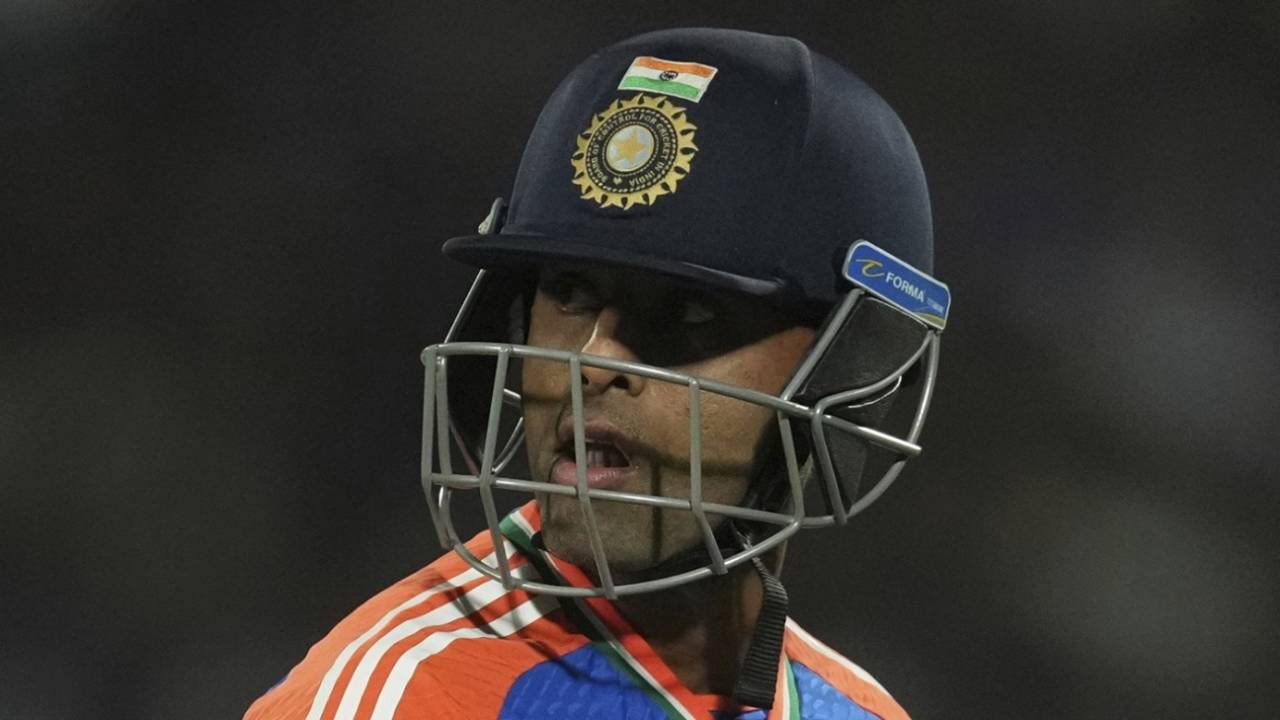 Suryakumar Yadav departed for 14 off 7 balls, India vs England, 3rd T20I, Rajkot, January 28, 2025