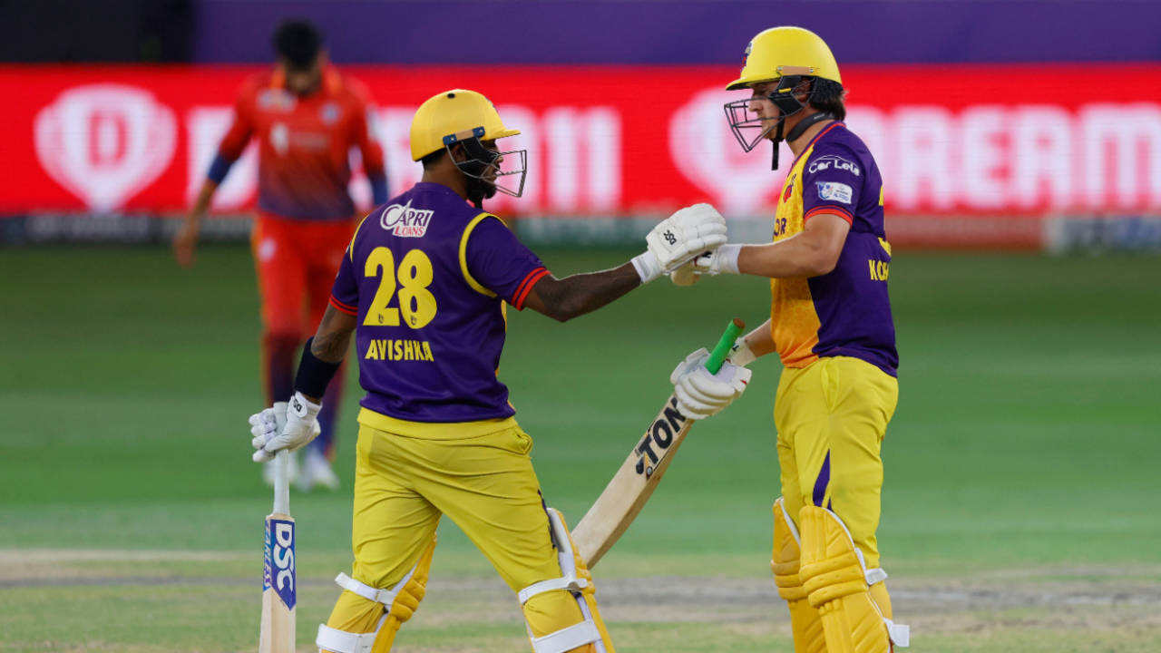 Sharjah Warriorz wrapped things up against Dubai Capitals with nine wickets and 49 balls remaining, Dubai Capitals vs Sharjah Warriorz, ILT20, Dubai, January 28, 2025