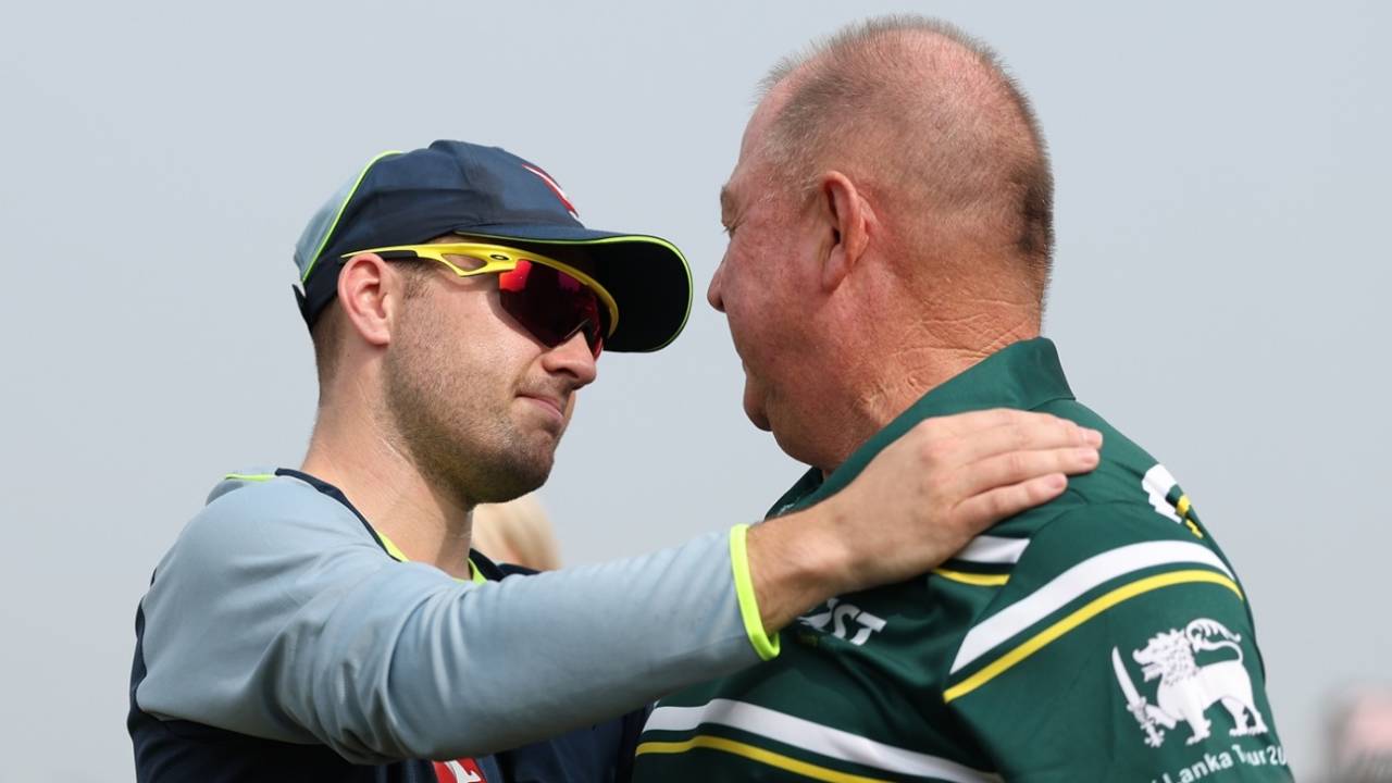 Josh Inglis got his cap from Geoff Marsh, Sri Lanka vs Australia, 1st Test, Galle, 1st day, January 29, 2025