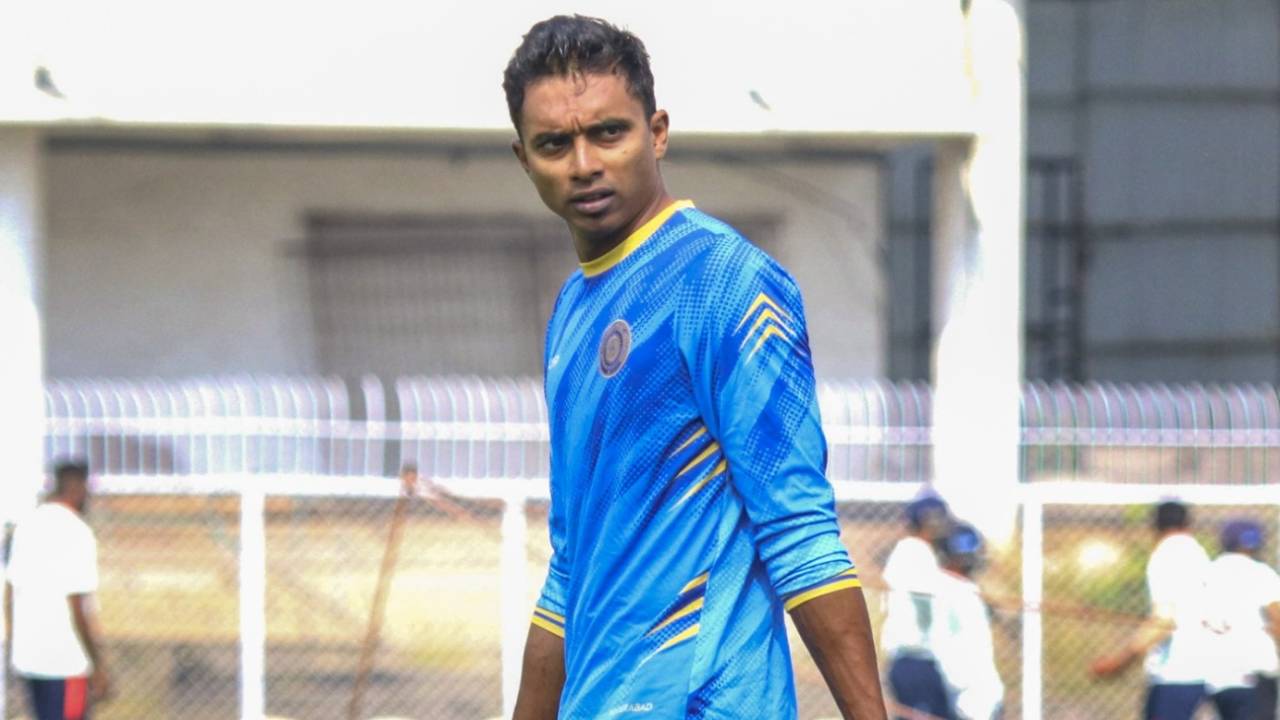 Hyderabad captain Chama Milind at a training session, Nagpur, January 29, 2025