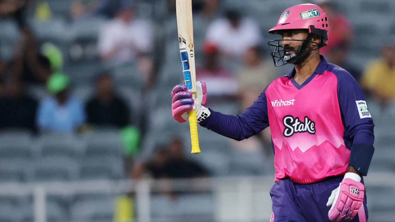 Dinesh Karthik made 53 off 39 balls, Joburg Super Kings vs Paarl Royals, Johannesburg, SA20, January 30, 2025