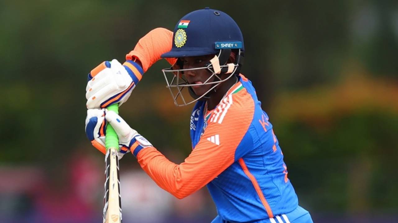 G Kamalini started India's chase steadily, England vs India, Women's Under-19 World Cup, Semi-final, Kuala Lumpur, January 31, 2025