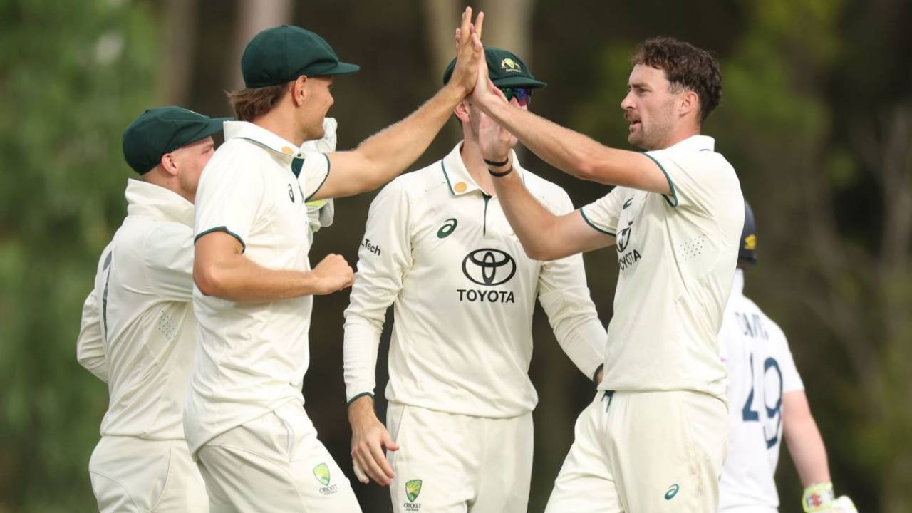 Jordan Buckingham took 4 for 41, Australia A vs England Lions, Only unofficial Test, Sydney, February 1, 2025