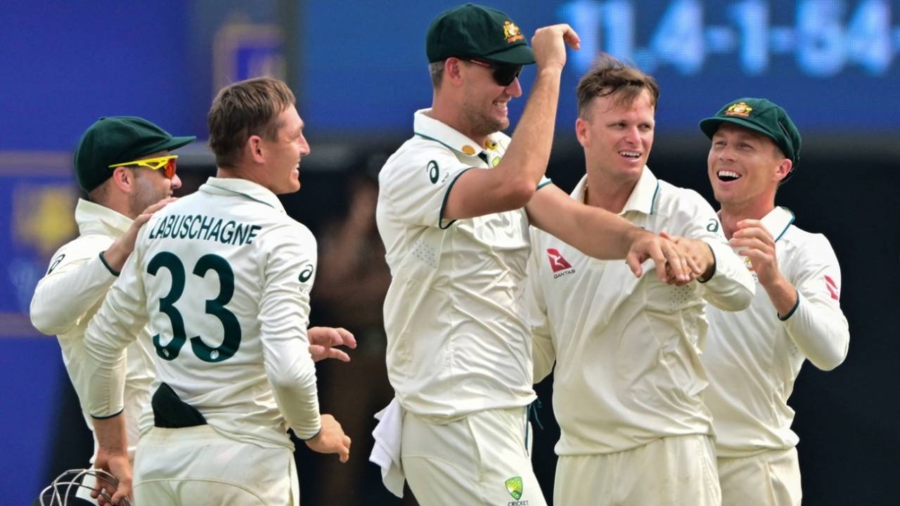 Matthew Kuhnemann finished with nine wickets, Sri Lanka vs Australia, 1st Test, Galle, 4th day, February 1, 2025