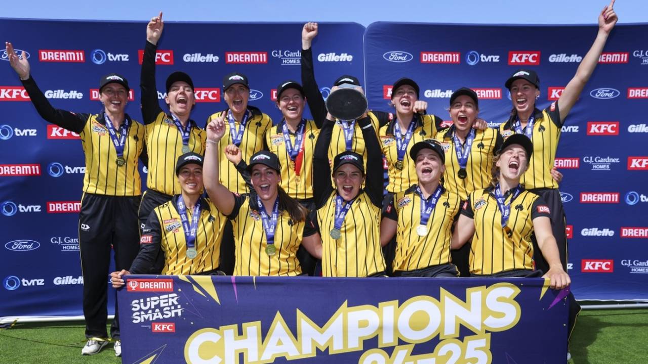 Wellington Women are the Women's Super Smash champions, Wellington vs Otago, Women's Super Smash, Wellington, February 2, 2025
