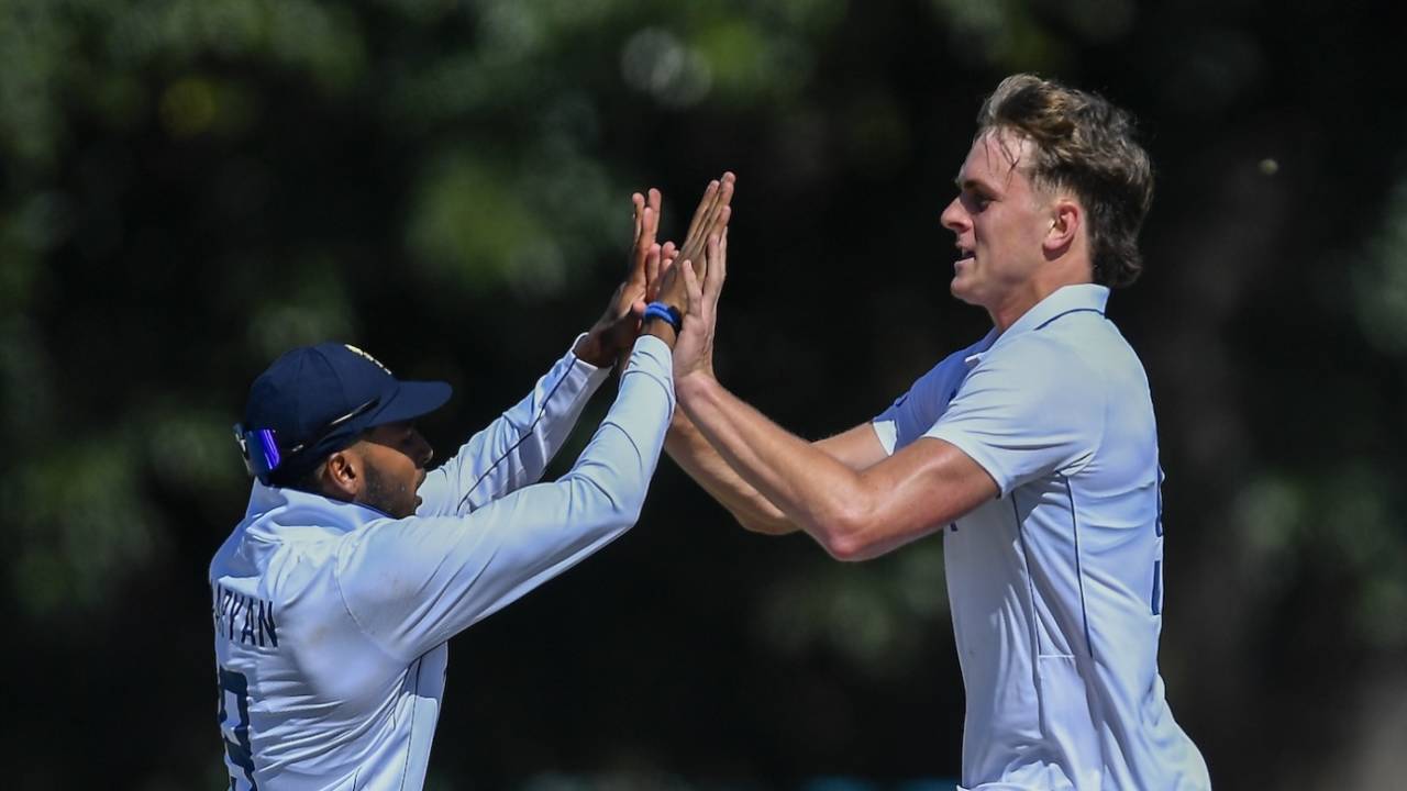 Eddie Jack took 3 for 42, South Africa vs England, 2nd Youth Test, Cape Town, February 3, 2025