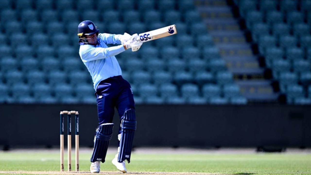 Moises Henriques took 2 for 31 and made 71 not out off 83 balls, Tasmania vs New South Wales, Australia One-Day Cup, Launceston, February 5, 2025