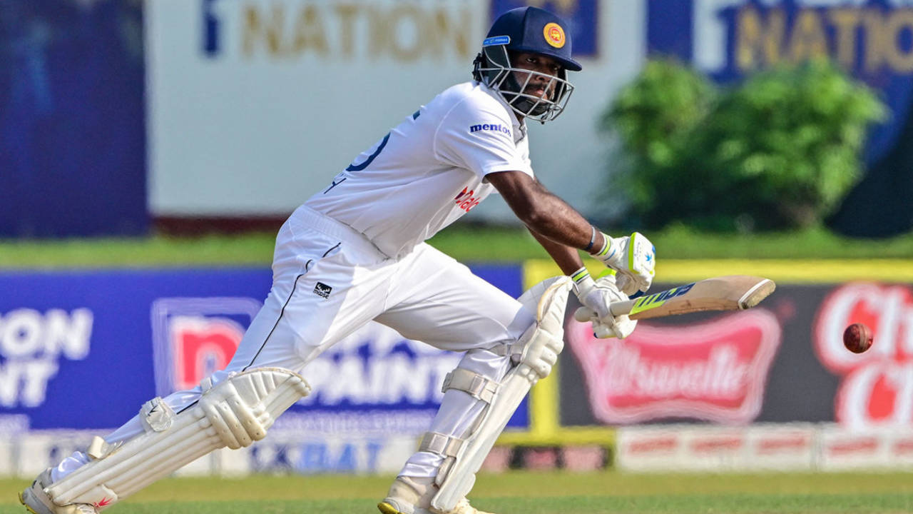 Ramesh Mendis added some depth to Sri Lanka's lower order, Sri Lanka vs Australia, 2nd Test, Galle, 1st day, February 6, 2025