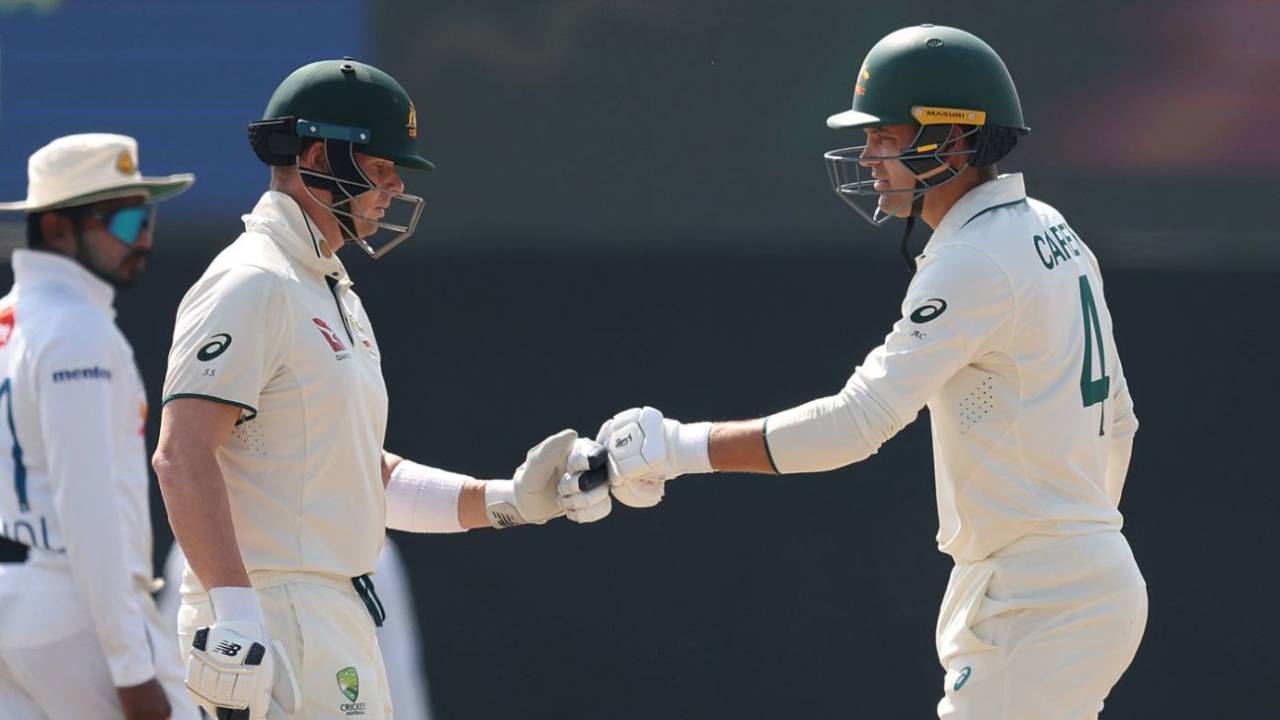 Alex Carey and Steve Smith shared a 259-run partnership, Sri Lanka vs Australia, 2nd Test, Galle, 3rd day, February 8, 2025