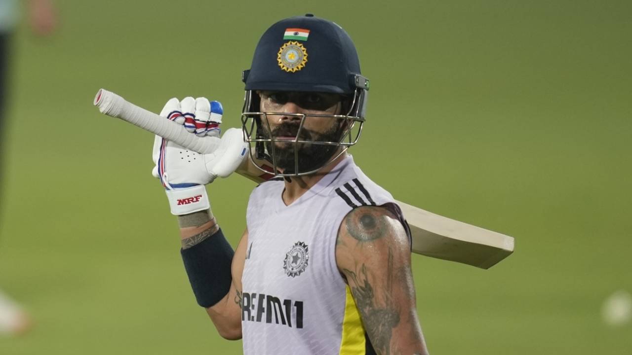 Virat Kohli hit the nets ahead of the second ODI, India vs England, Cuttack, February 8, 2025