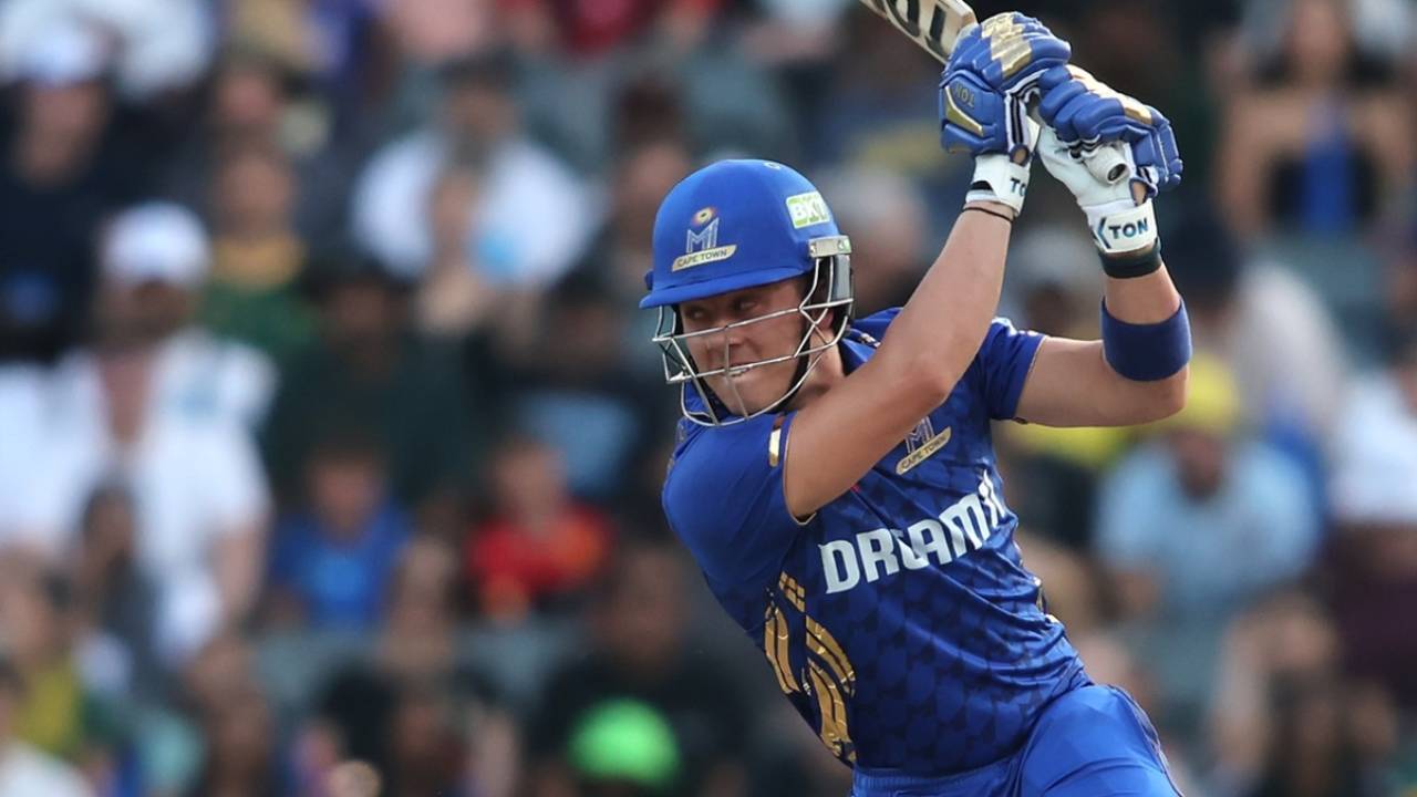 Dewald Brevis hit 38 off 18 balls, MI Cape Town vs Sunrisers Eastern Cape, final, SA20, Johannesburg, February 8, 2025