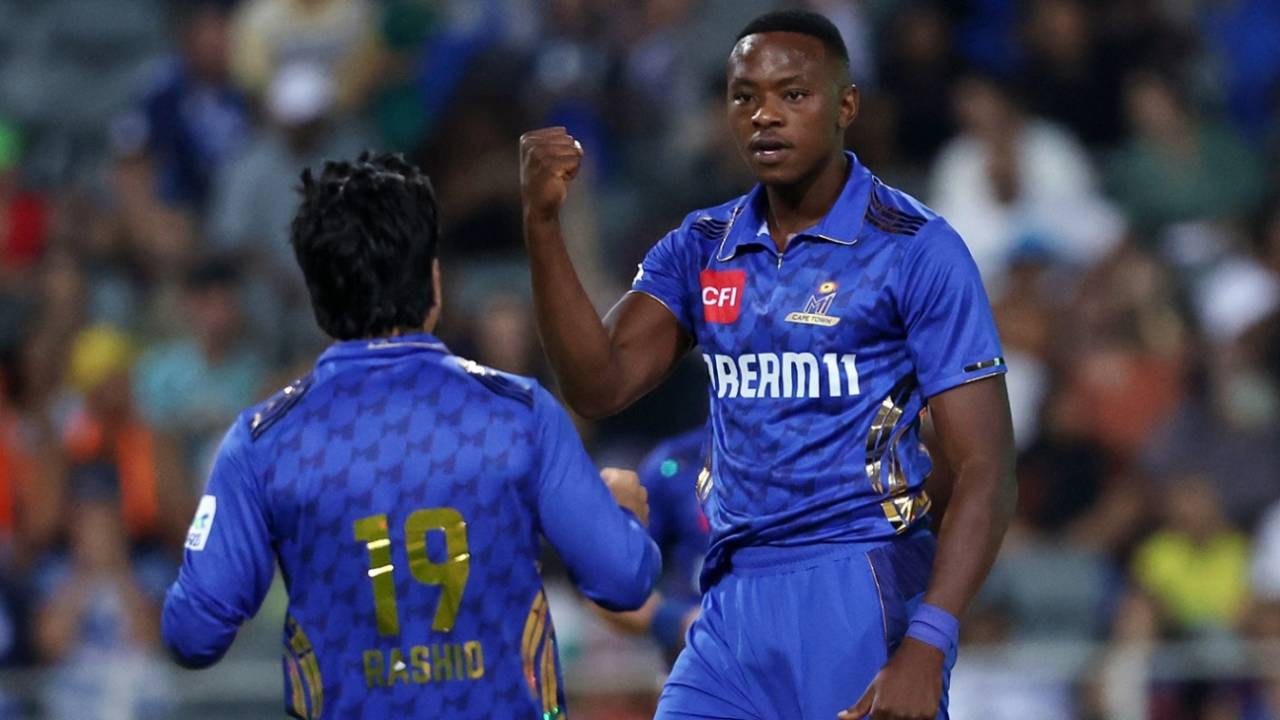 Kagiso Rabada struck in his first over, MI Cape Town vs Sunrisers Eastern Cape, final, SA20, Johannesburg, February 8, 2025