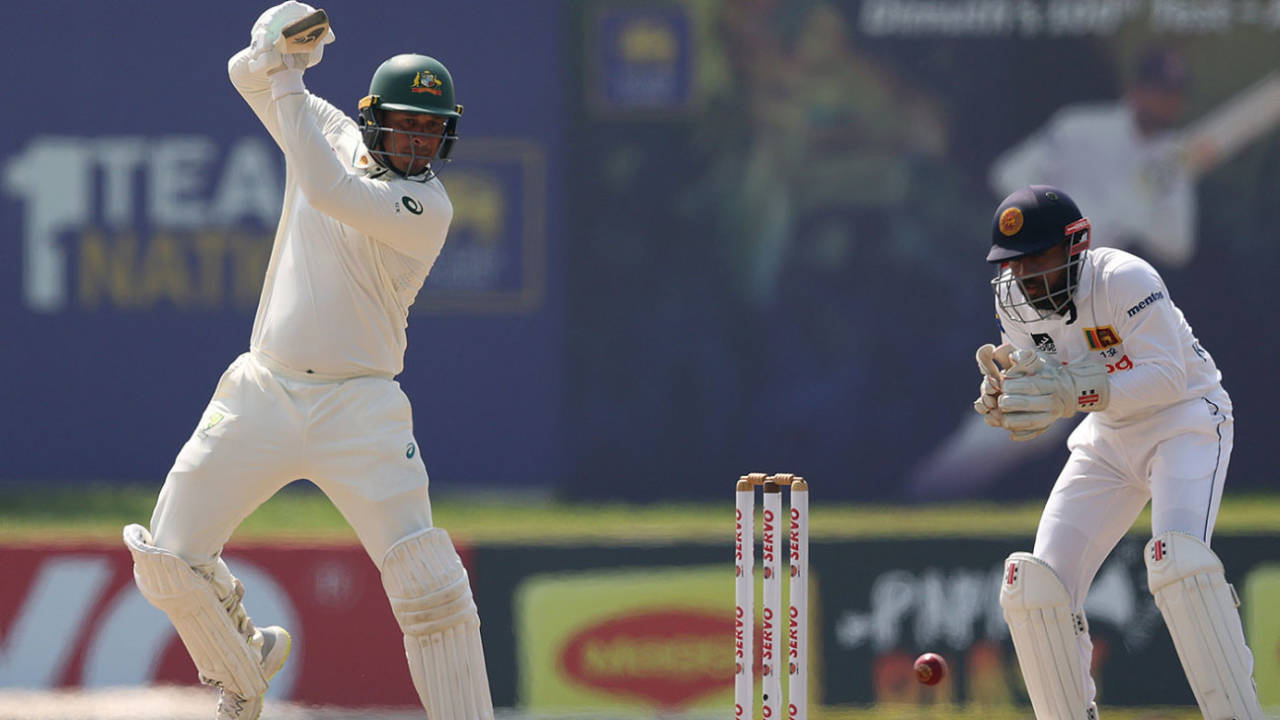 Usman Khawaja set about Australia's small chase, Sri Lanka vs Australia, 2nd Test, Galle, 4th day, February 9, 2025