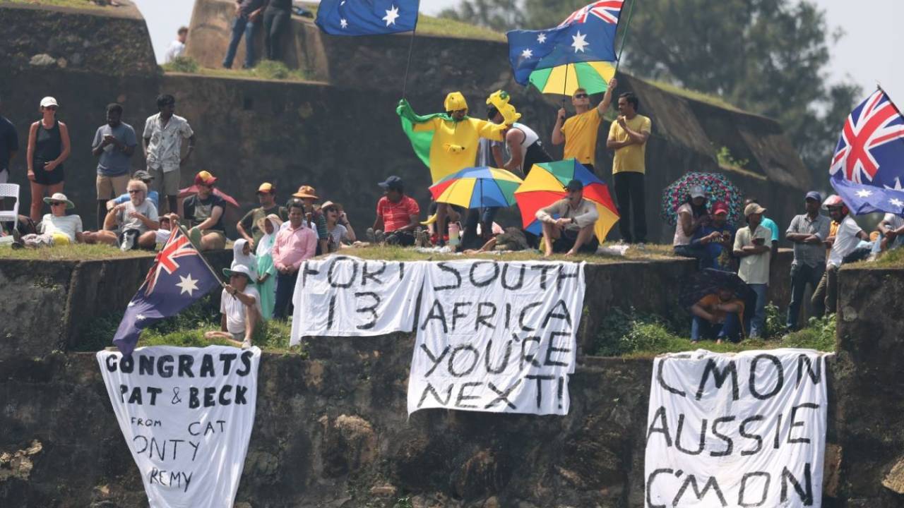 Australia fans take over the Galle fort, Sri Lanka vs Australia, 2nd Test, Galle, 4th day, February 9, 2025