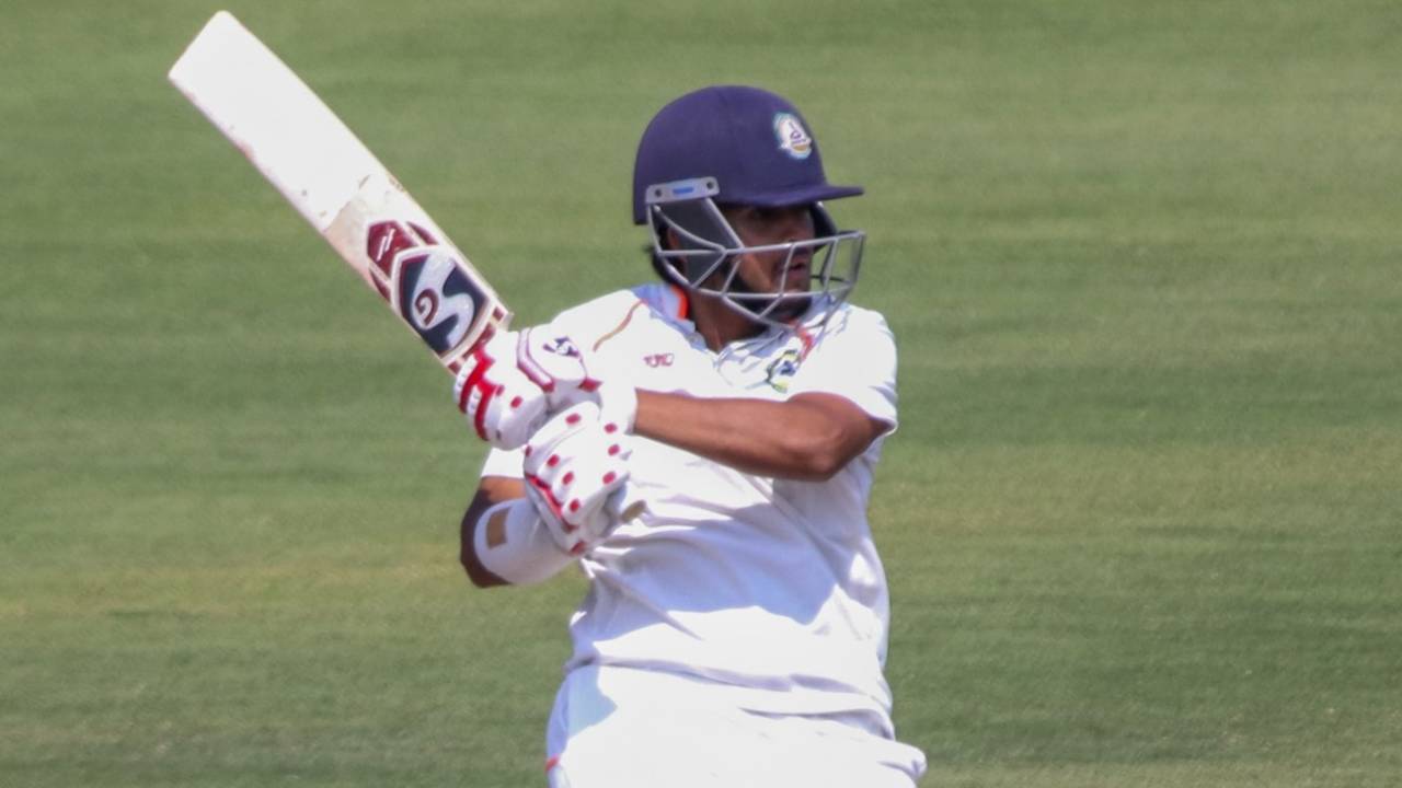 Harsh Dubey cuts one away, Vidarbha vs Tamil Nadu, 2nd quarter-final, Nagpur, 2nd day, Ranji Trophy 2024-25, February 9, 2025