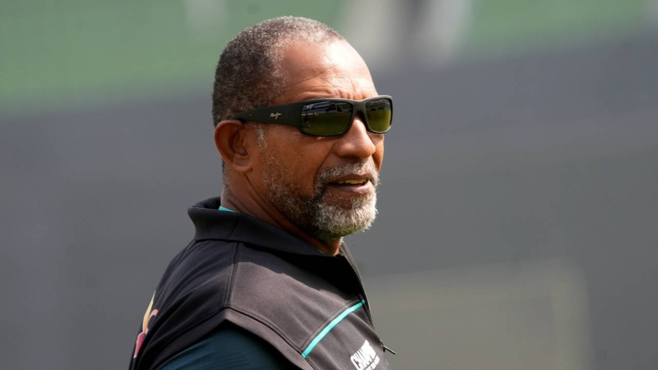 Phil Simmons oversees a training session, Dhaka, February 10, 2025