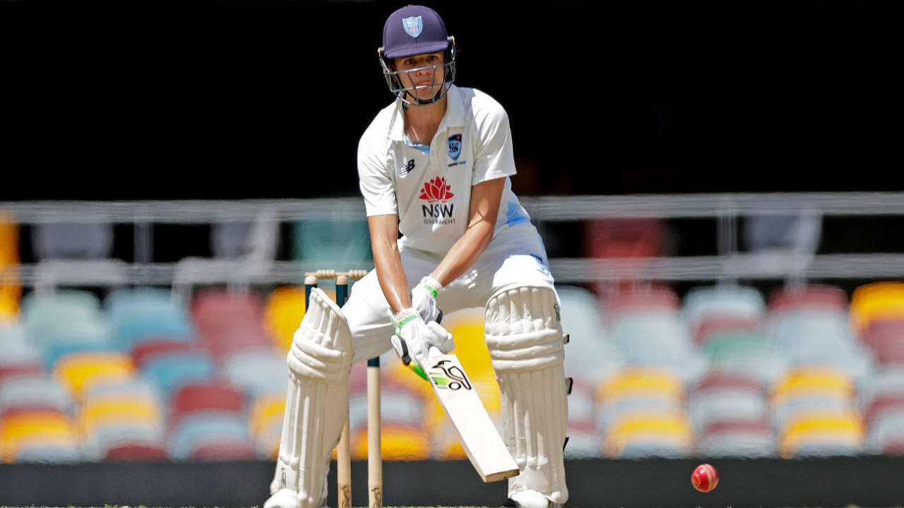 Sam Konstas brings out the scoop, Queensland vs New South Wales, Sheffield Shield, Gabba, February 11, 2025
