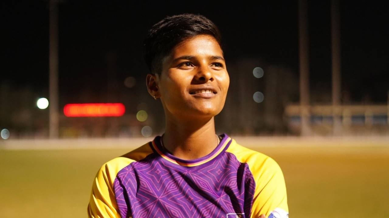 Kranti Goud in her UP Warriorz jersey, Februrary 2025