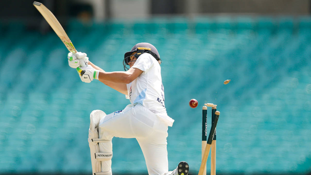 Sam Konstas was bowled sweeping against Scott Boland, New South Wales vs Victoria, Sheffield Shield, SCG, February 18, 2025
