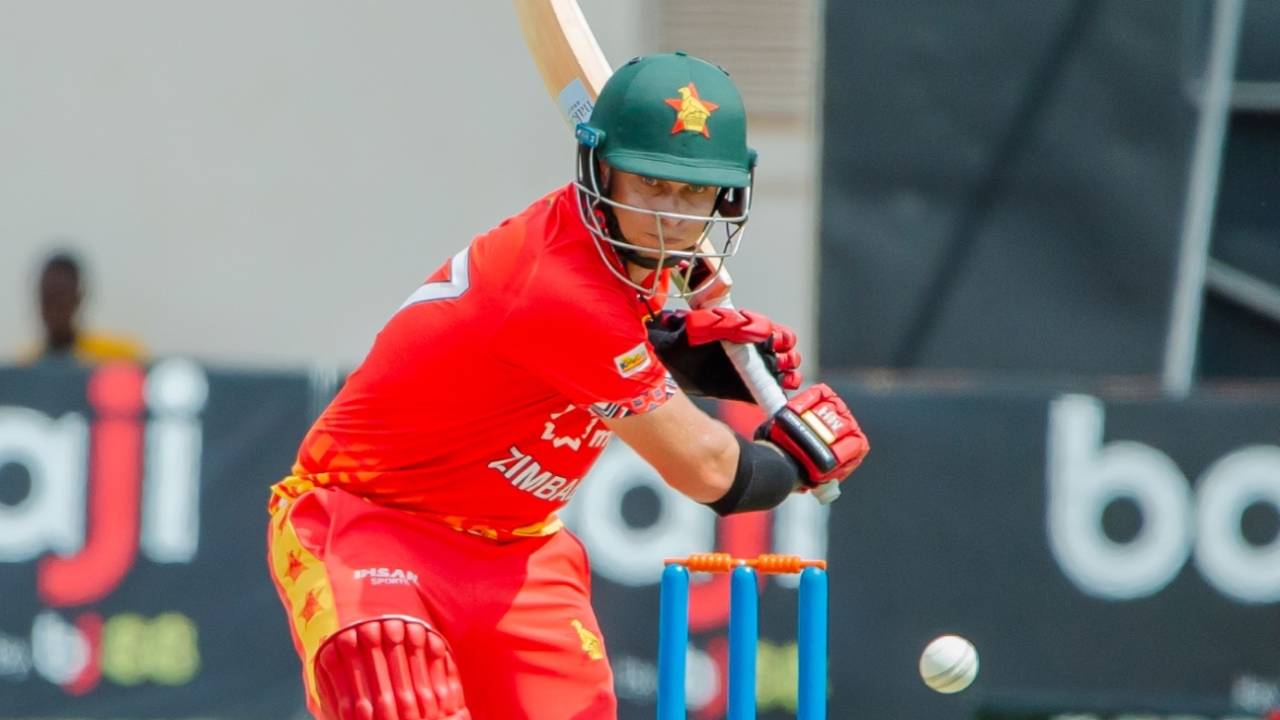 Ben Curran raced to his half-century off just 38 balls, Zimbabwe vs Ireland, 3rd ODI, Harare, February 18, 2025