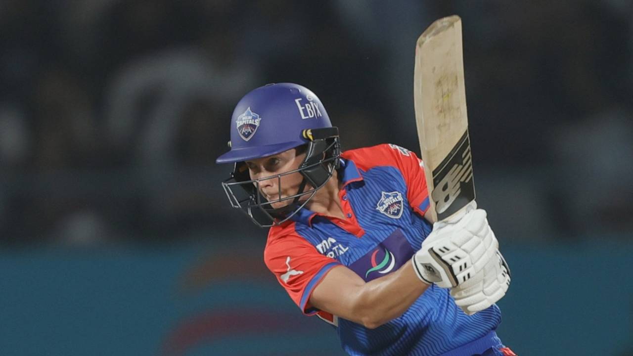 Meg Lanning hits one through the off side, Delhi Capitals vs UP Warriorz, WPL, Vadodara, February 19, 2025