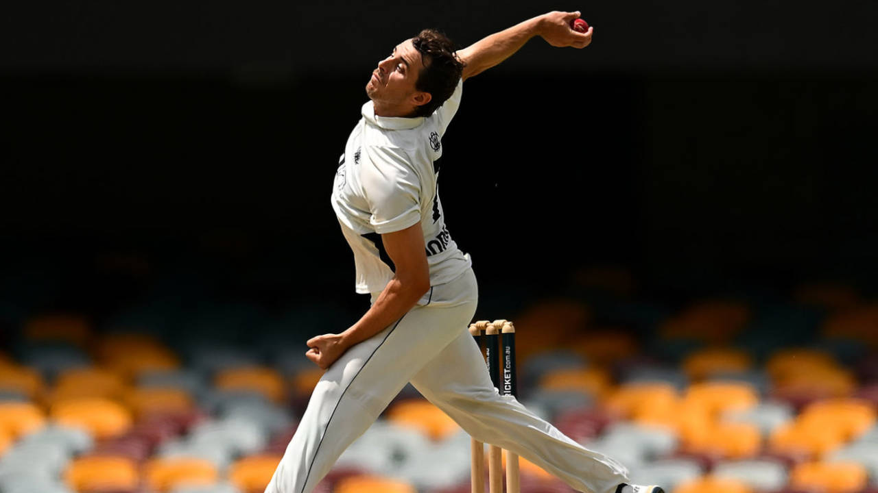 Lance Morris took three wickets as Queensland folded, Queensland vs Western Australia, Sheffield Shield, Gabba, February 20, 2025