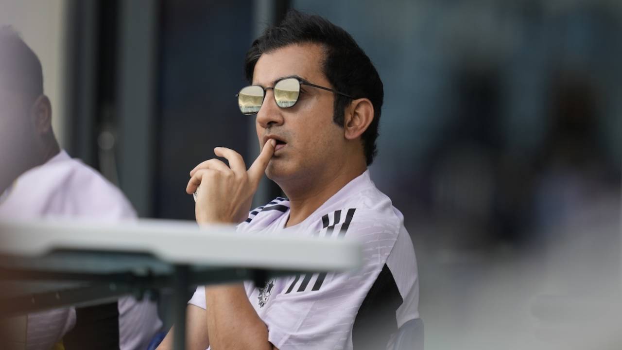 Gautam Gambhir watches India go about their bowling, Bangladesh vs India, Champions Trophy, Dubai, February 20, 2025