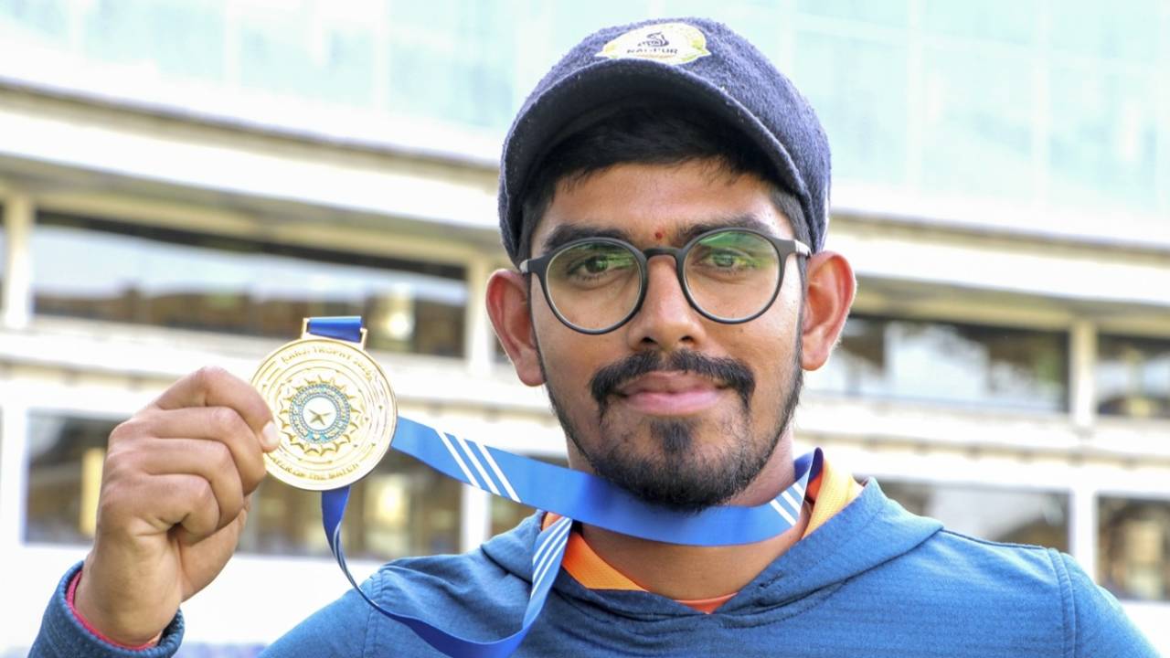 Yash Rathod was the Player of the Match in the semi-final, Vidarbha vs Mumbai, Ranji Trophy 2024-25, semi-final, Nagpur, 5th day, February 21, 2025